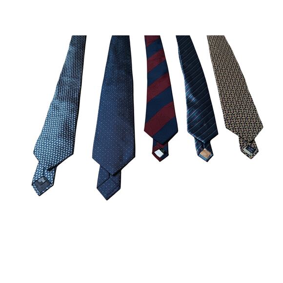 Luxury Designer High End Silk Tie Bundle Nina Ricci Chloe YSL Giorgio Armani - Picture 7 of 16